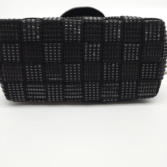 Alma Tonutti Handmade Italian Artisan Black Metallic Woven Crossbody Handbag - Picture 6 of 16